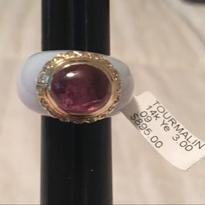 14KYG Tourmaline Ring